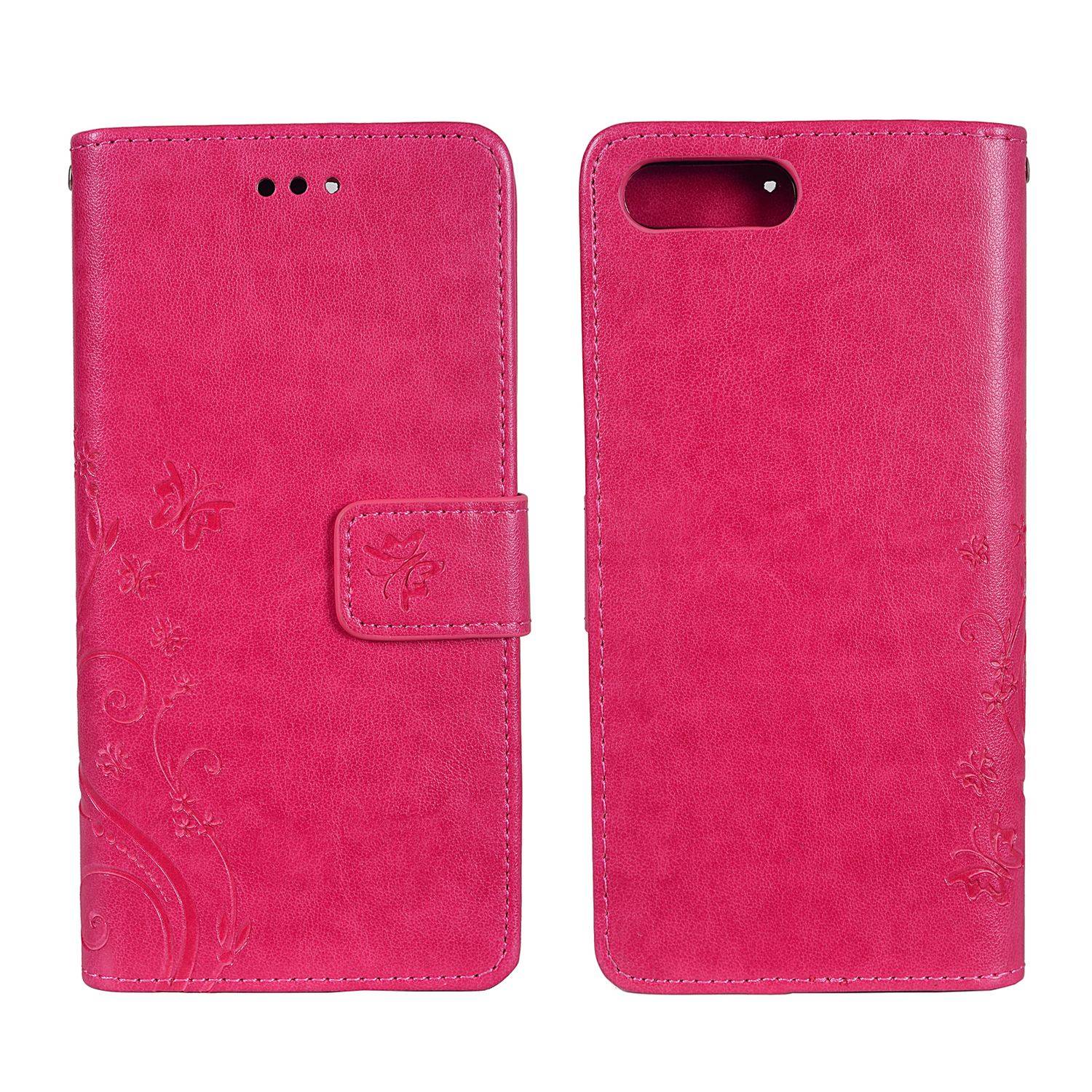 Apple iPhone 8 Plus Handyhülle Bookcover Rosa