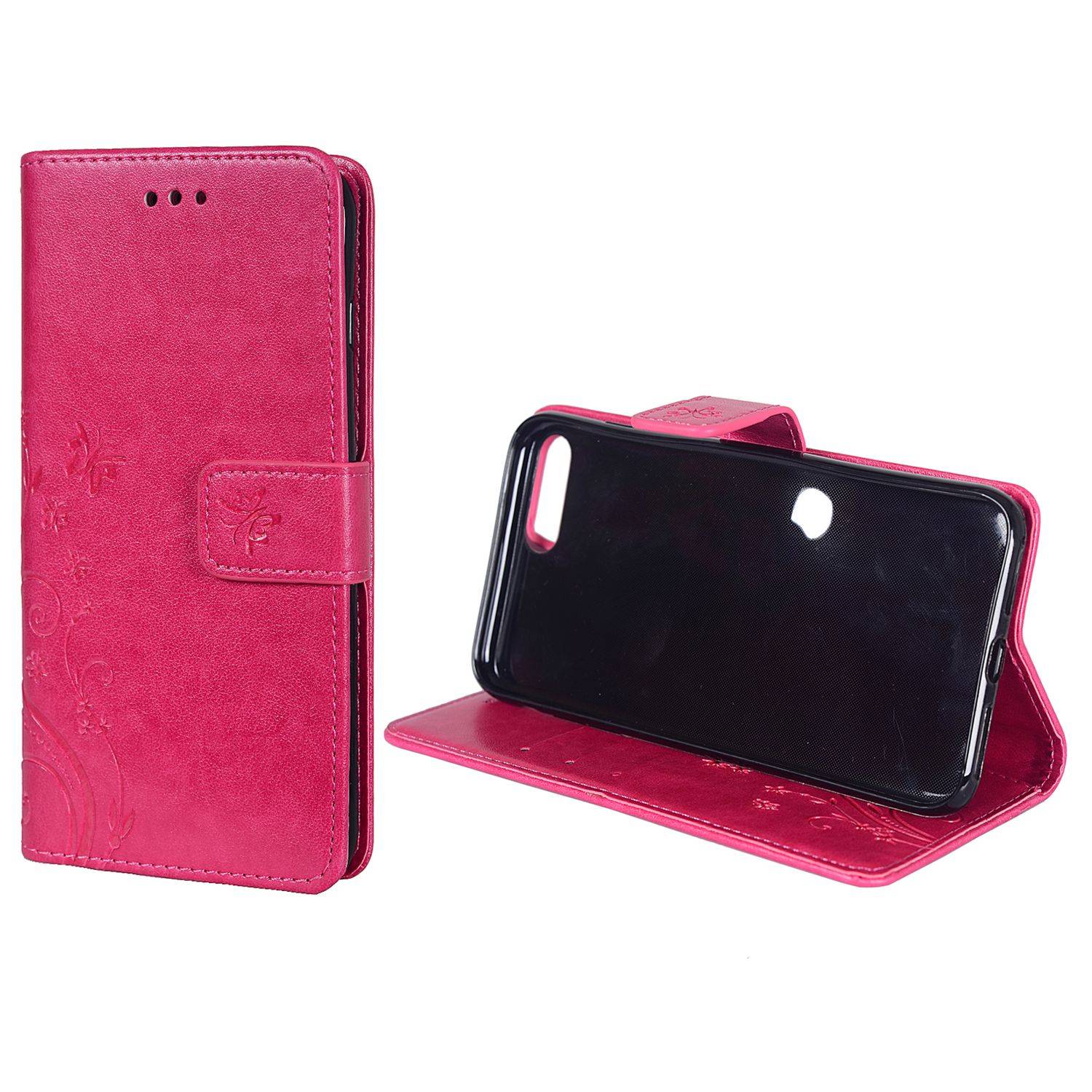 Apple iPhone 8 Plus Handyhülle Bookcover Rosa