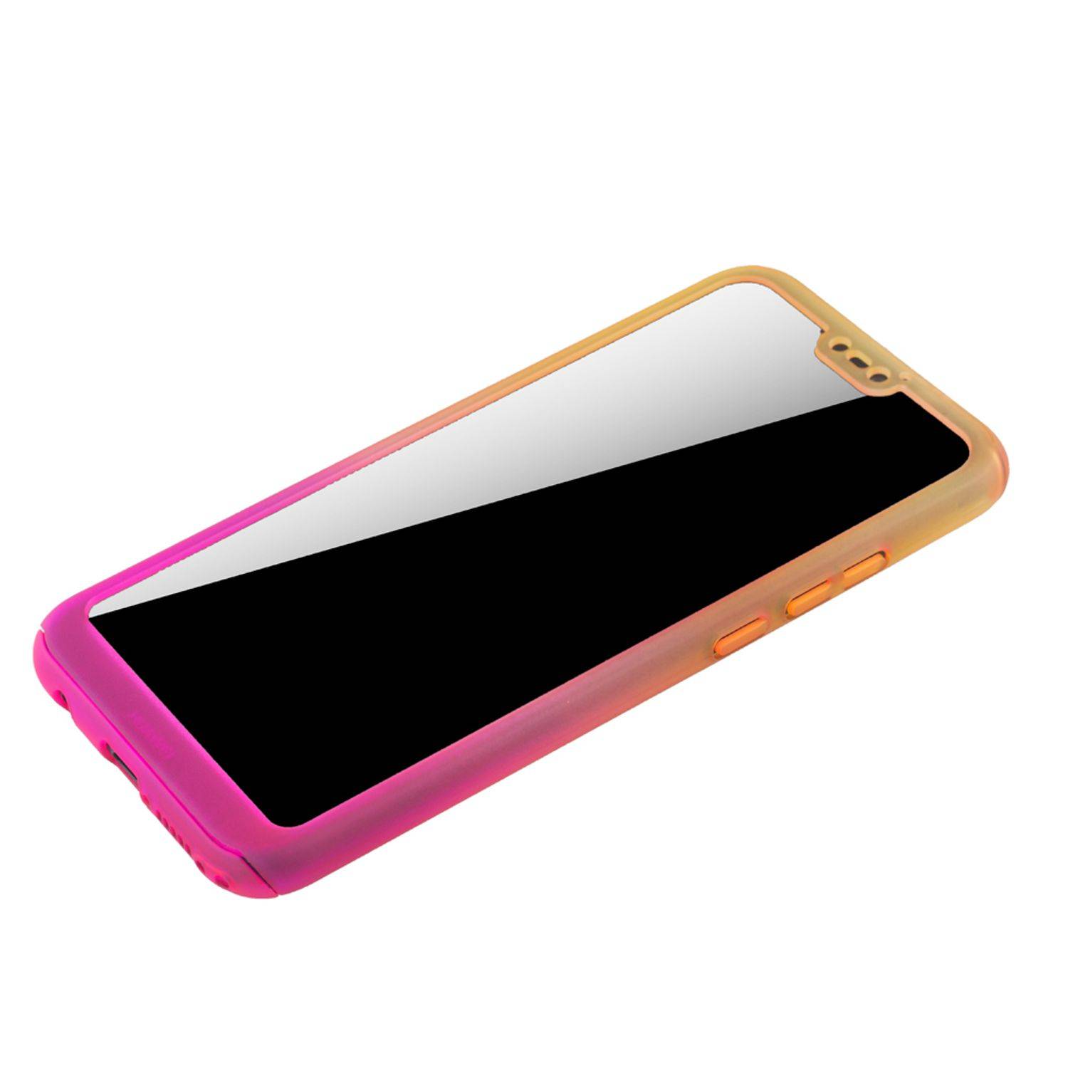 Huawei P20 Lite Handyhülle 360 Grad Schutz Full Cover Mehrfarbig