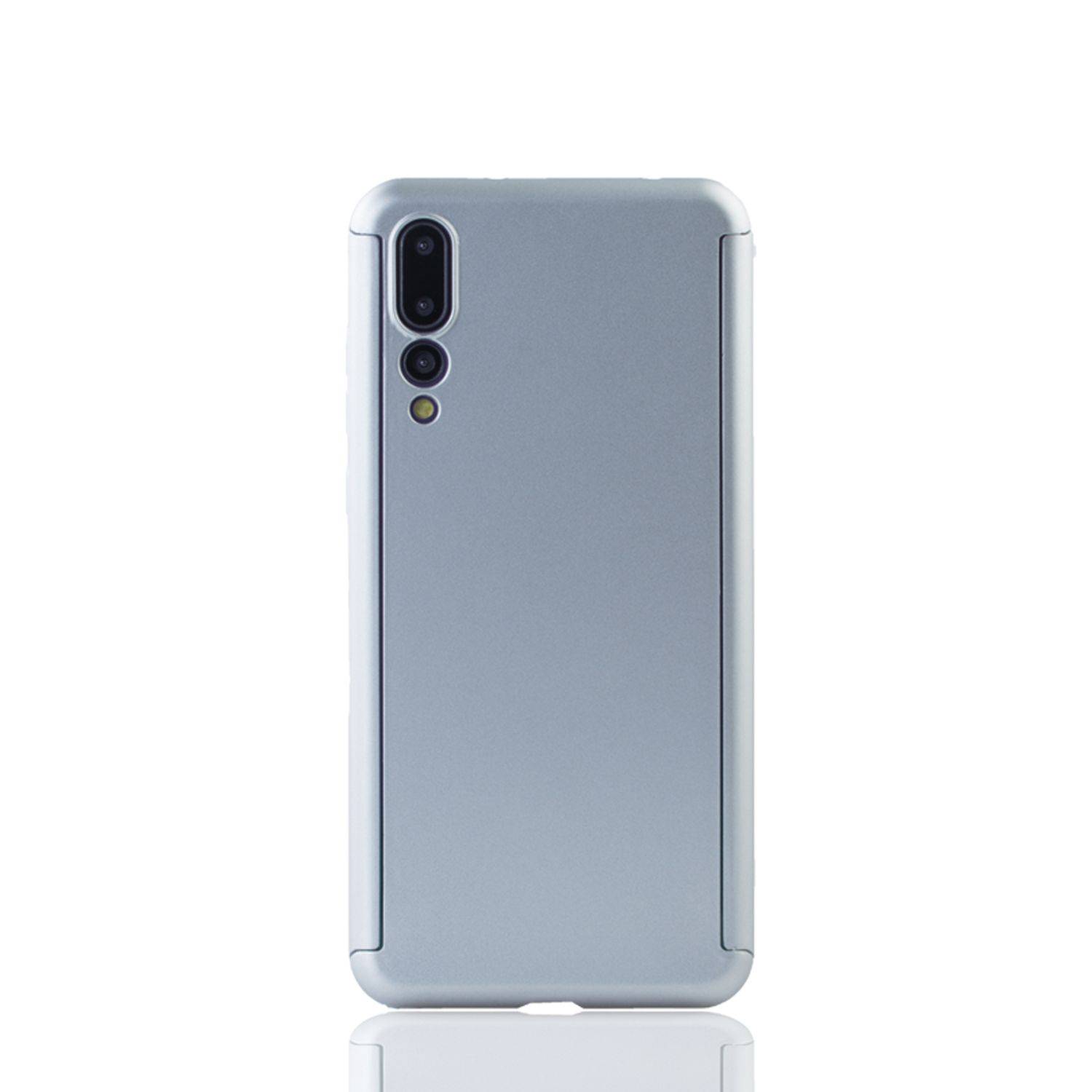 Huawei P20 Pro Handyhülle 360 Grad Schutz Full Cover Silber