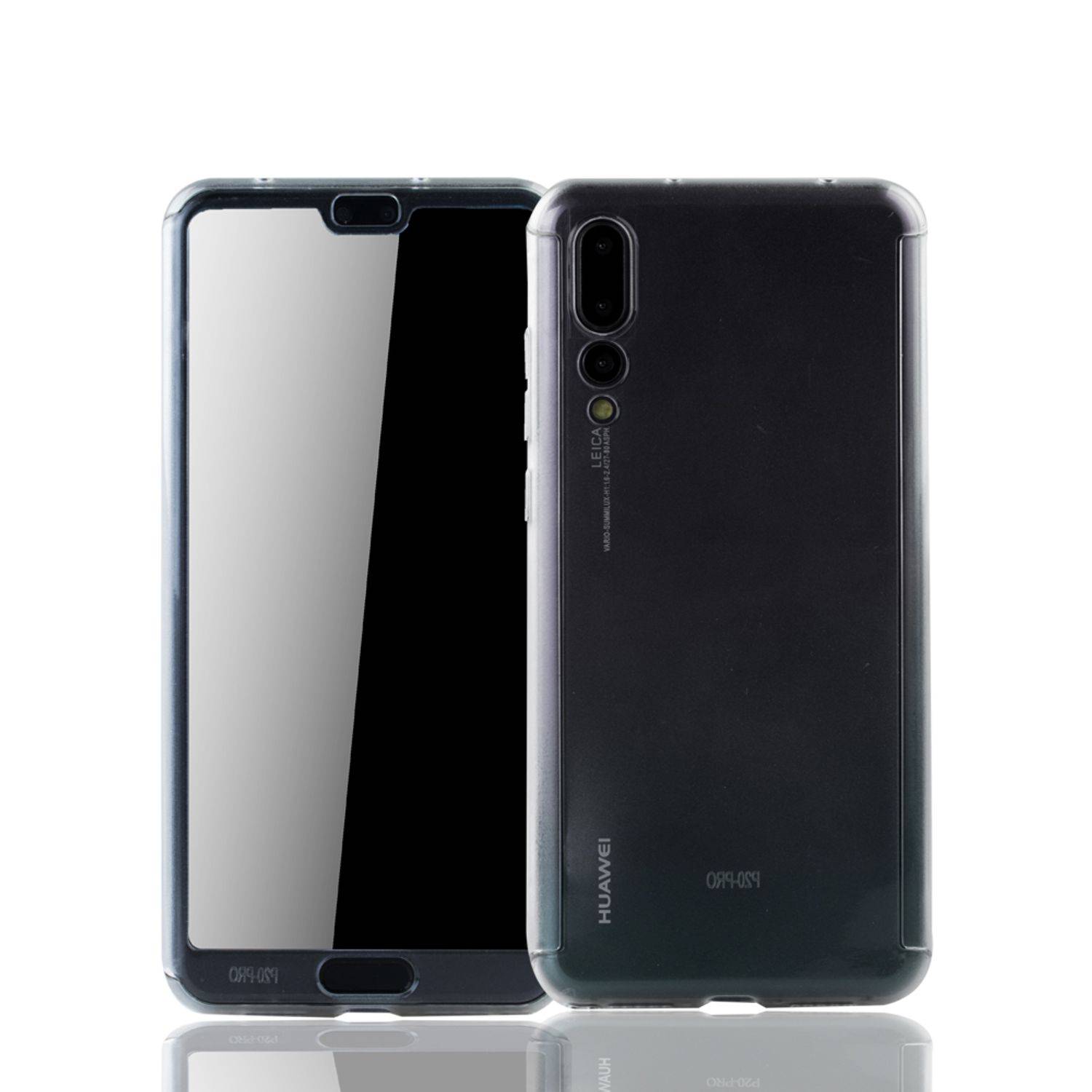 Huawei P20 Pro Handyhülle 360 Grad Schutz Full Cover Transparent