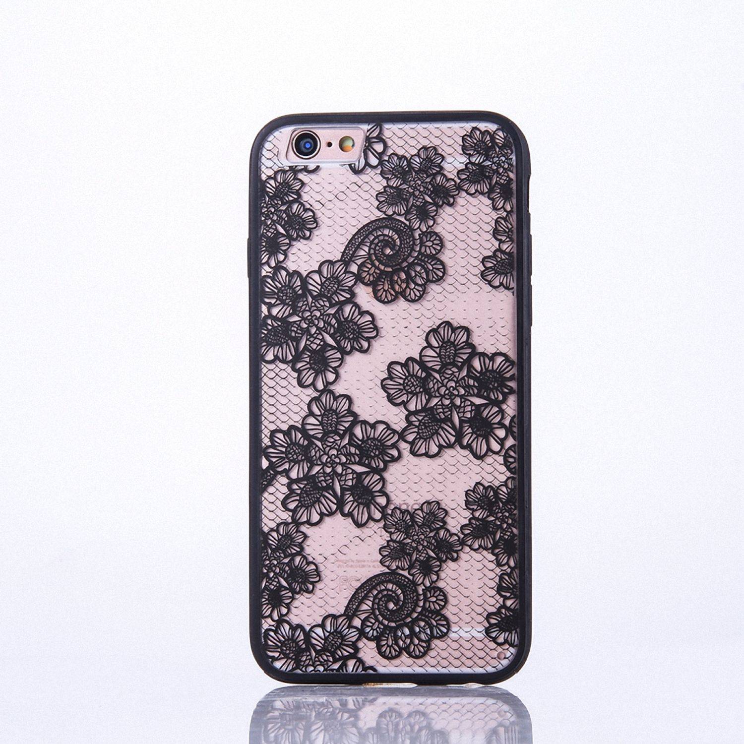 Apple iPhone 8 Plus Handyhülle Backcover Schwarz