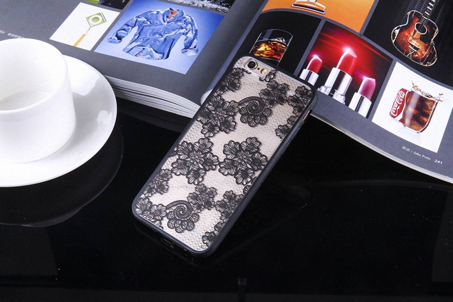 Apple iPhone 8 Plus Handyhülle Backcover Schwarz