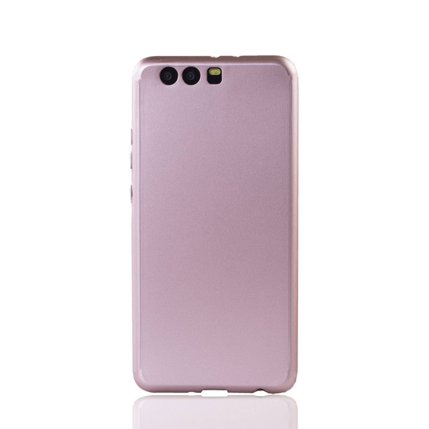 Huawei P10 Plus Handyhülle 360 Grad Schutz Full Cover Rosa