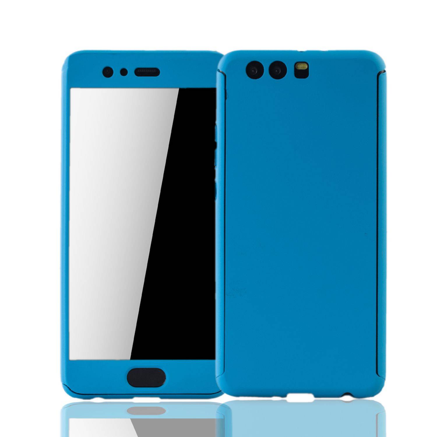 Huawei P10 Plus Handyhülle 360 Grad Schutz Full Cover Blau