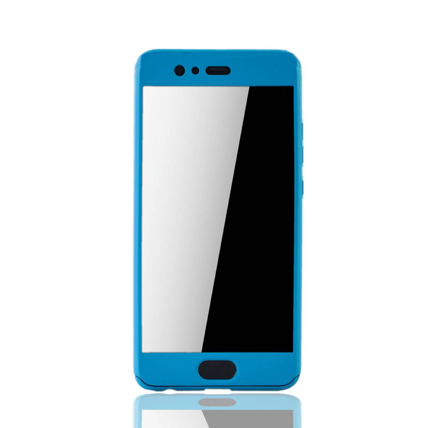 Huawei P10 Plus Handyhülle 360 Grad Schutz Full Cover Blau