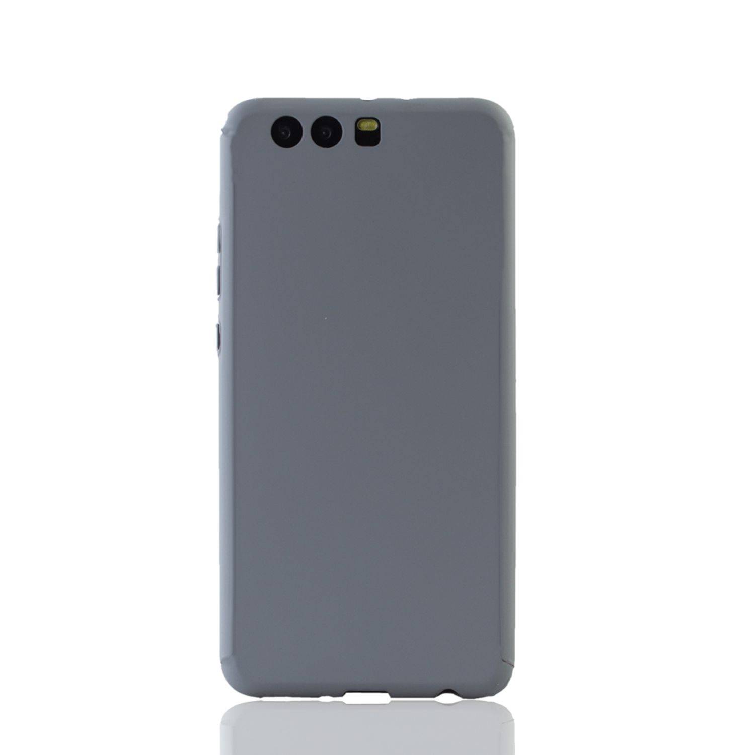 Huawei P10 Plus Handyhülle 360 Grad Schutz Full Cover Grau