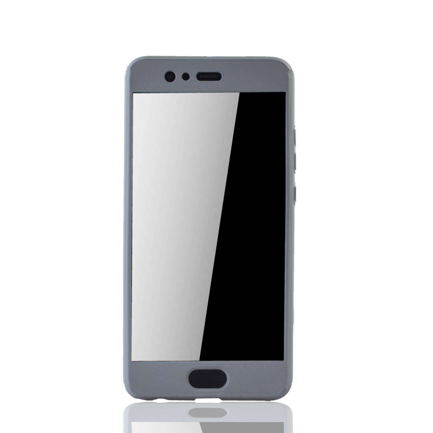 Huawei P10 Plus Handyhülle 360 Grad Schutz Full Cover Grau