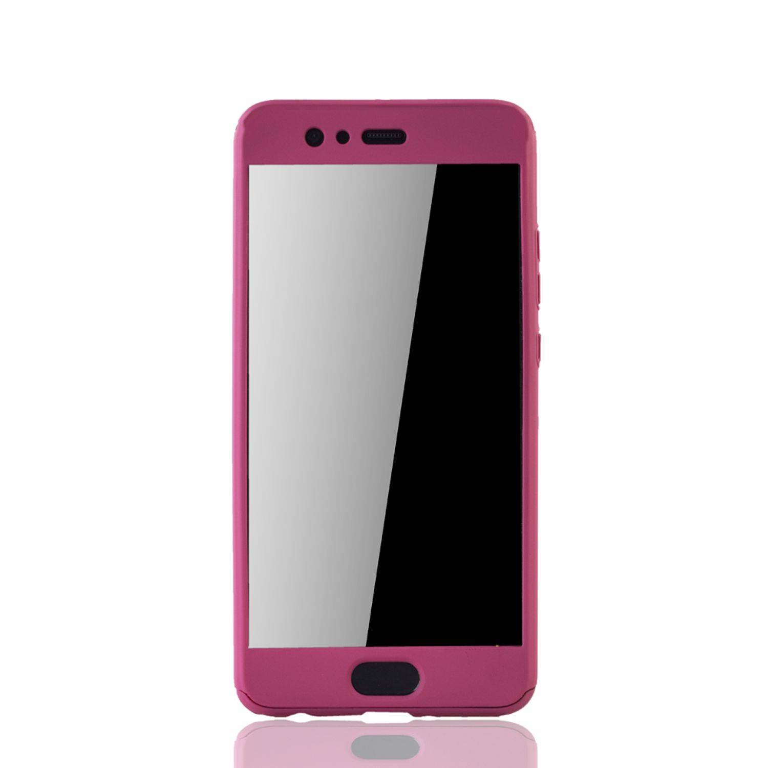 Huawei P10 Plus Handyhülle 360 Grad Schutz Full Cover Rosa