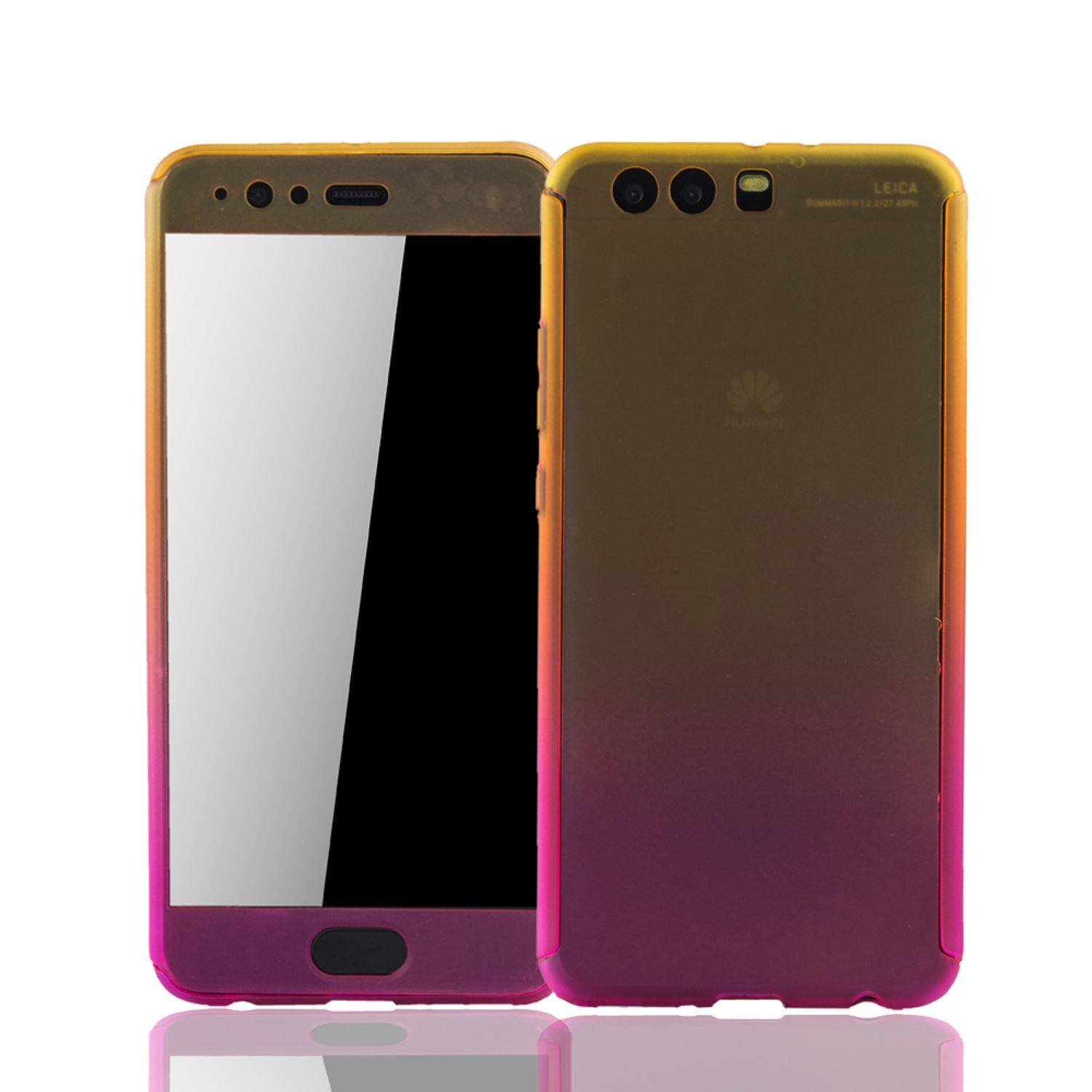 Huawei P10 Plus Handyhülle 360 Grad Schutz Full Cover Mehrfarbig