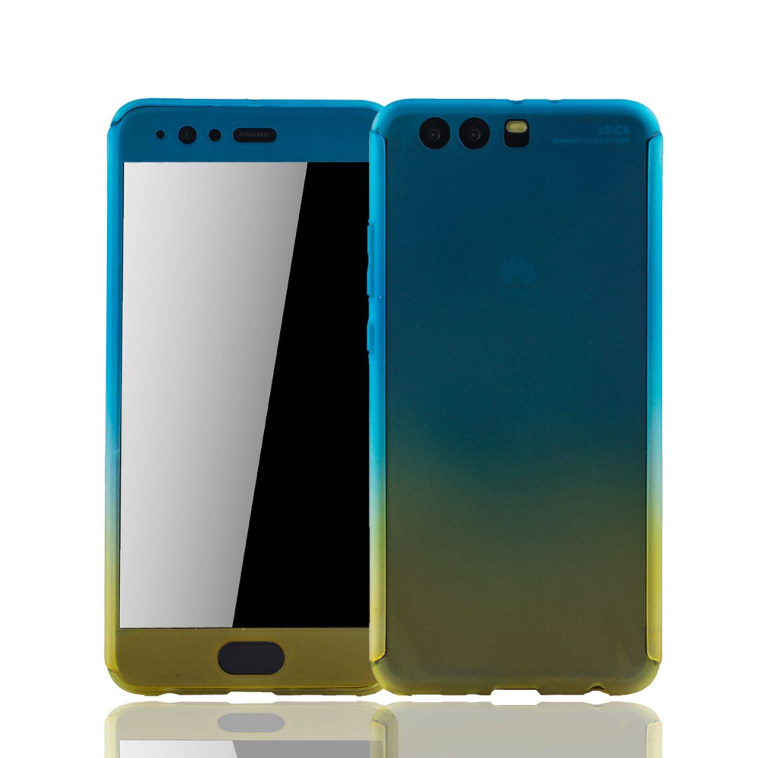 Huawei P10 Plus Handyhülle 360 Grad Schutz Full Cover Mehrfarbig
