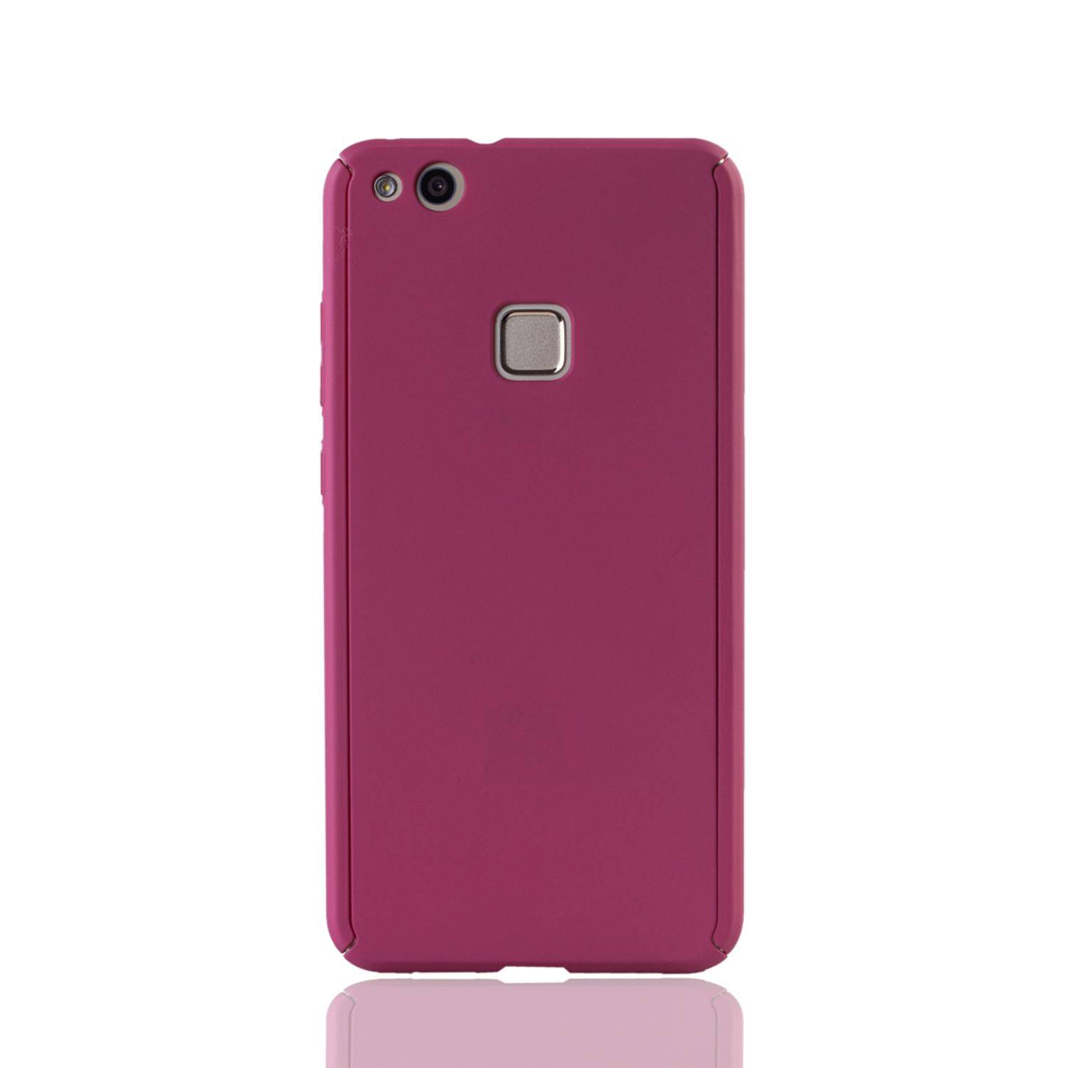 Huawei P10 Lite Handyhülle 360 Grad Schutz Full Cover Rosa