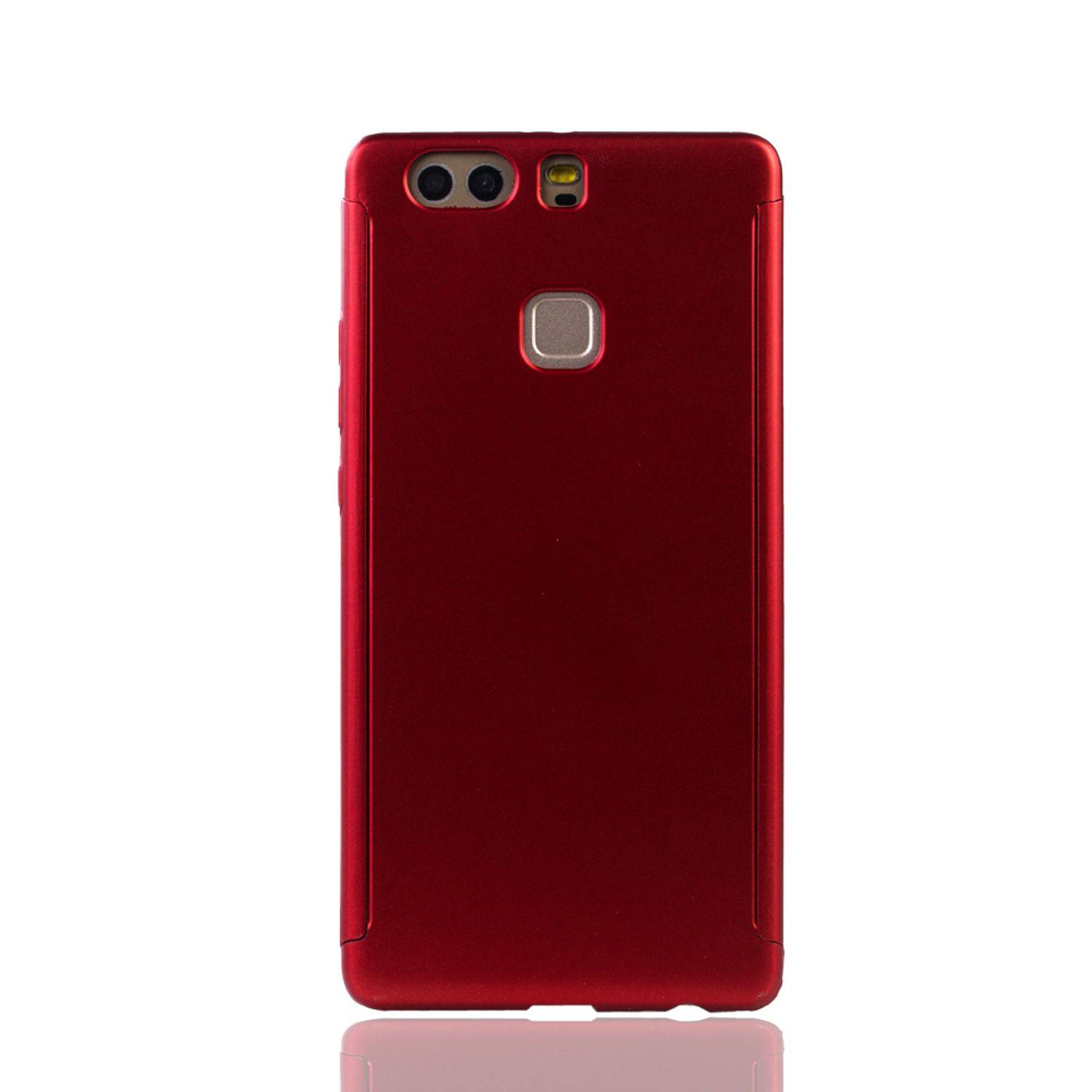 Huawei P9 Plus Handyhülle 360 Grad Schutz Full Cover Rot