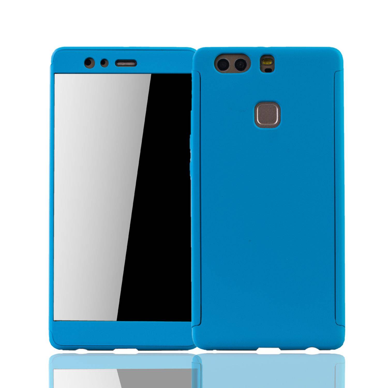Huawei P9 Plus Handyhülle 360 Grad Schutz Full Cover Blau