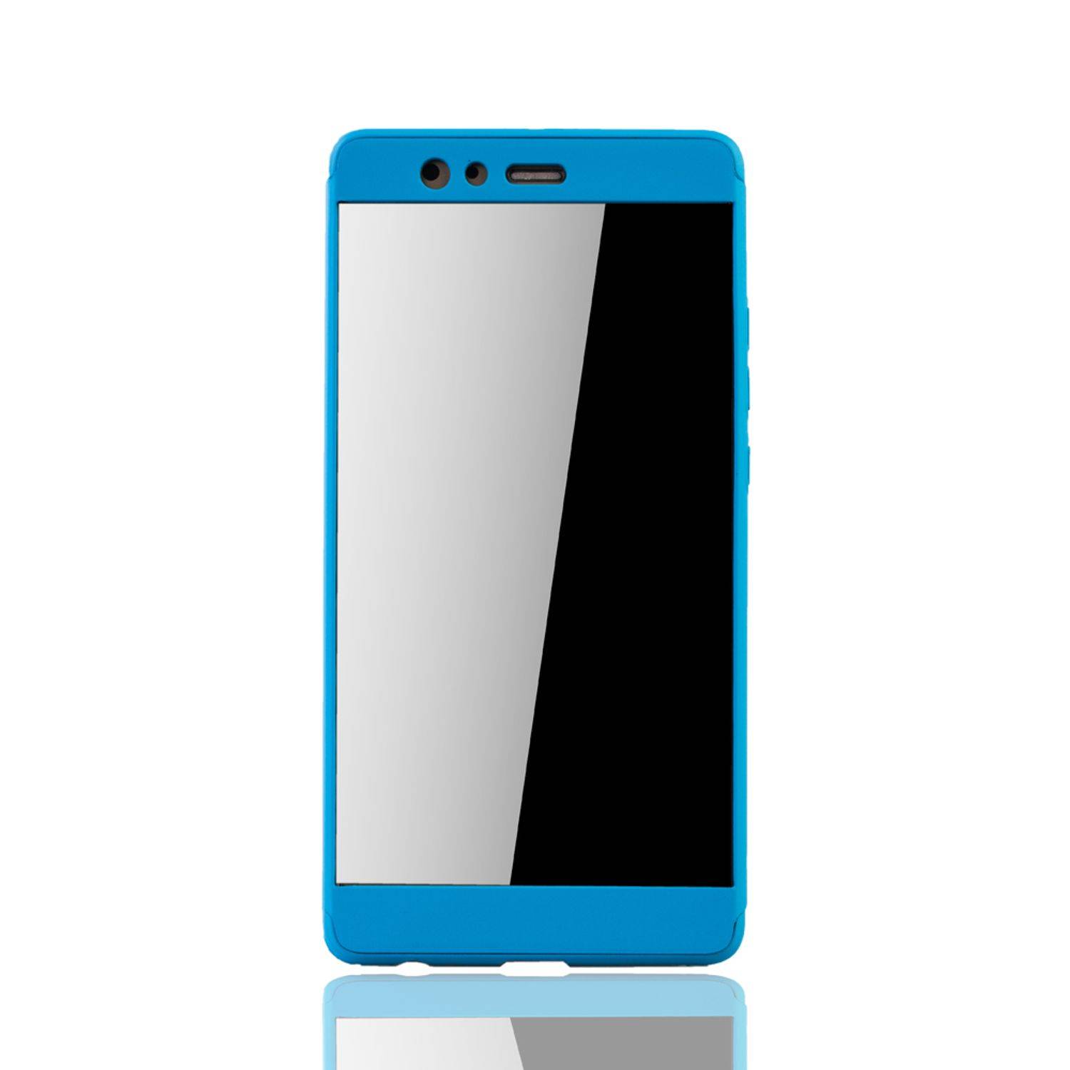 Huawei P9 Plus Handyhülle 360 Grad Schutz Full Cover Blau