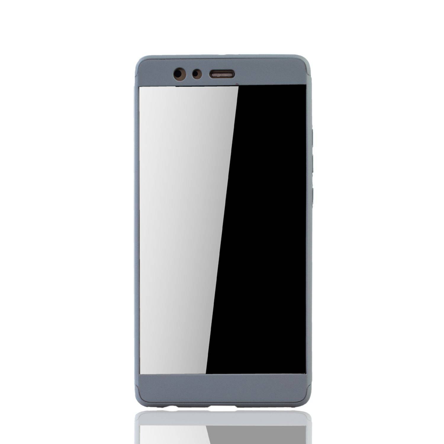 Huawei P9 Plus Handyhülle 360 Grad Schutz Full Cover Grau