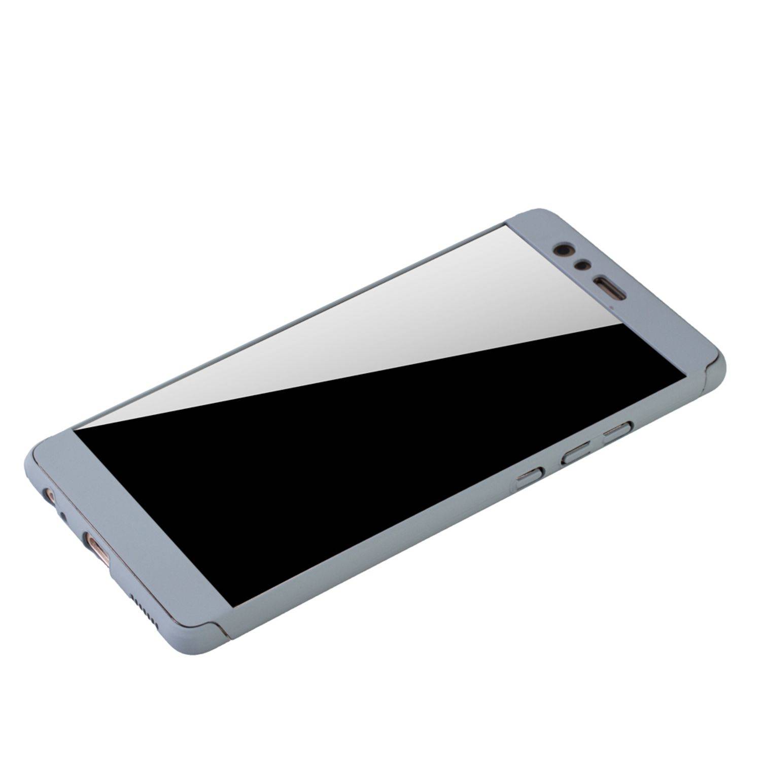 Huawei P9 Plus Handyhülle 360 Grad Schutz Full Cover Grau