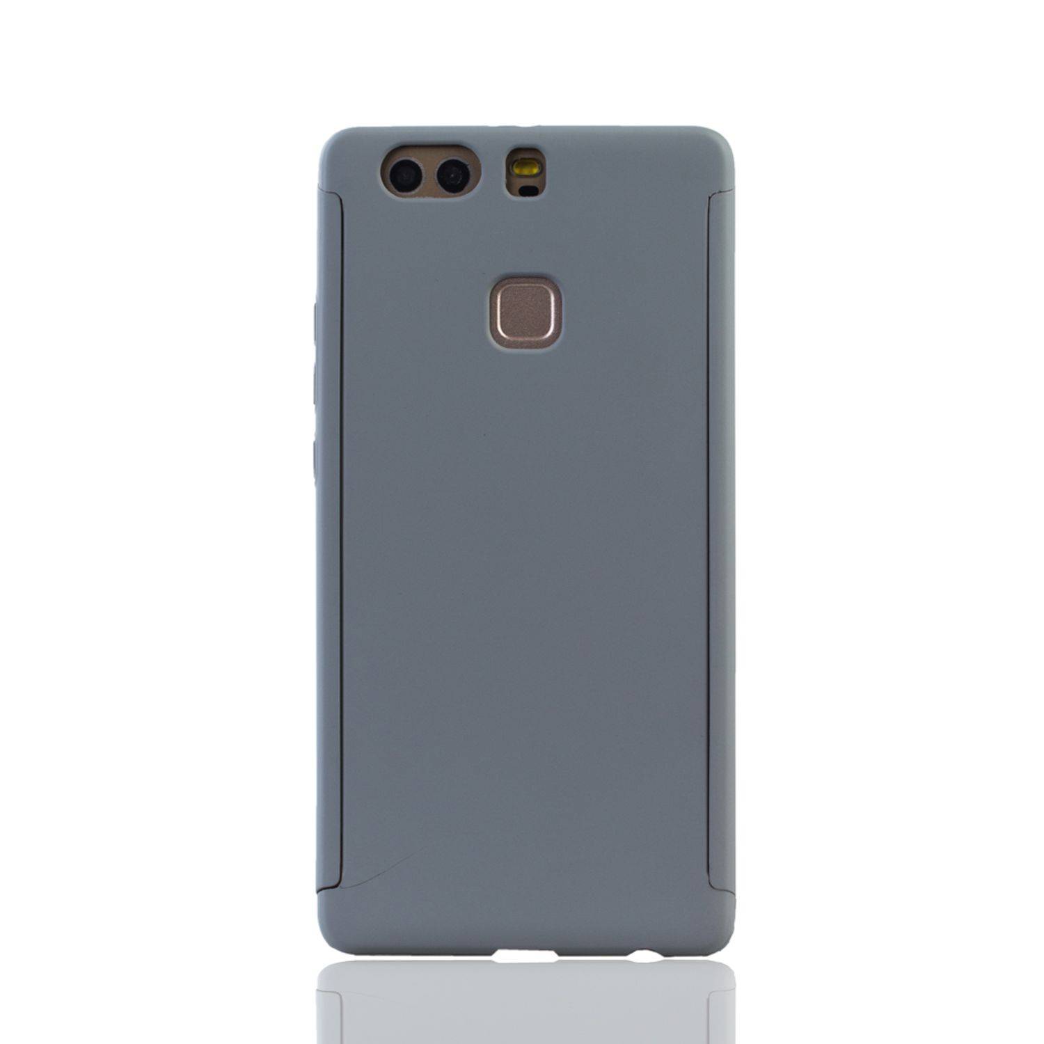 Huawei P9 Plus Handyhülle 360 Grad Schutz Full Cover Grau