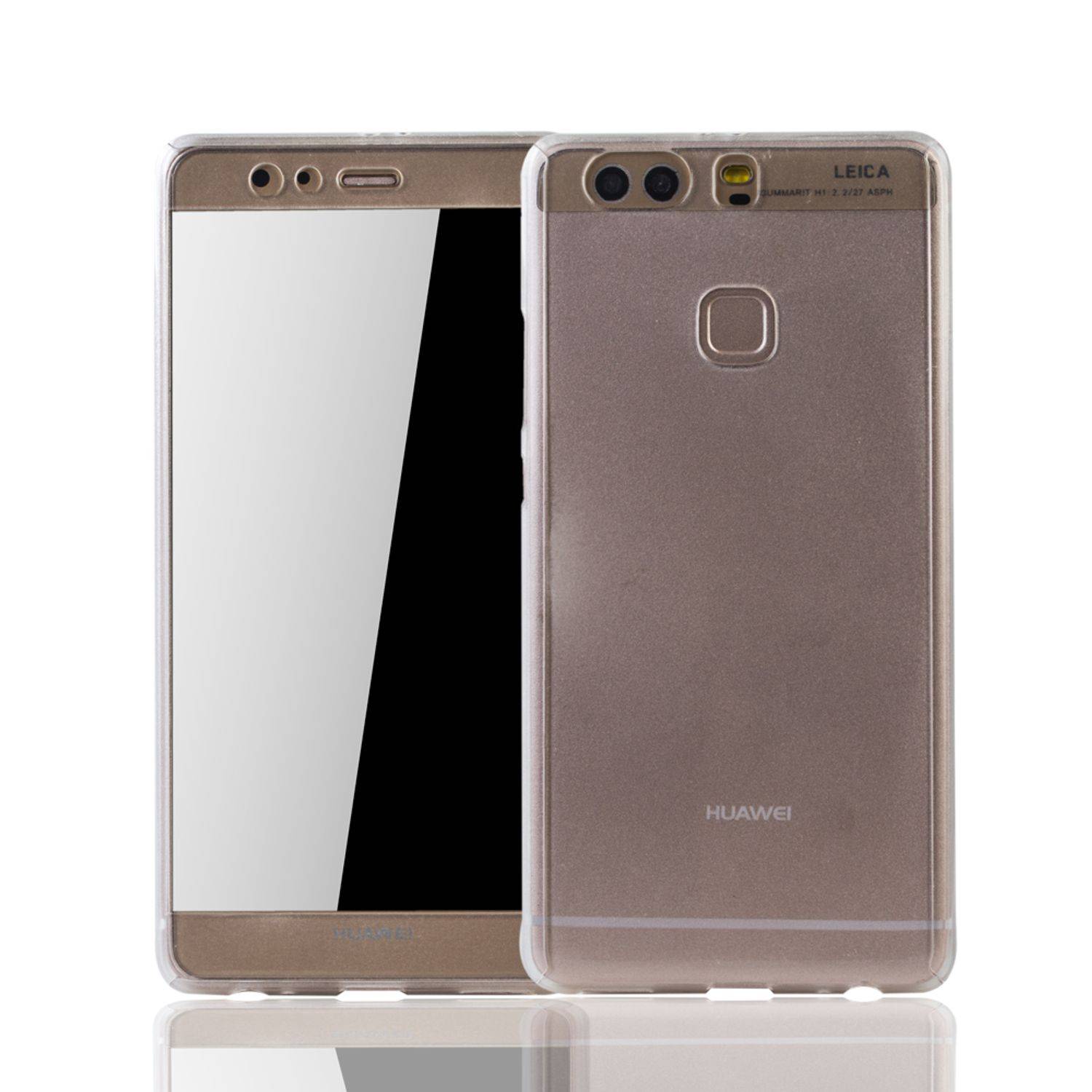 Huawei P9 Plus Handyhülle 360 Grad Schutz Full Cover Transparent