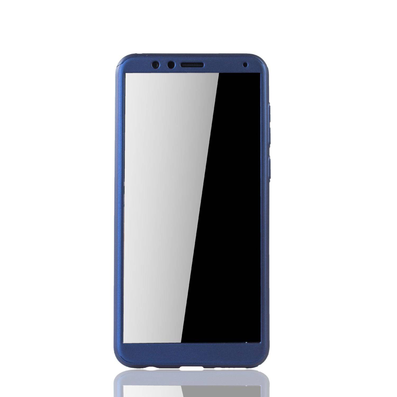 Huawei Honor 7X Handyhülle 360 Grad Schutz Full Cover Blau