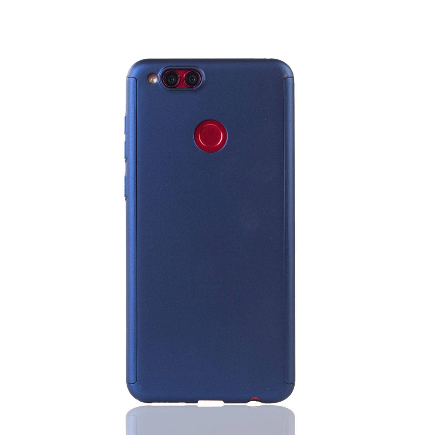 Huawei Honor 7X Handyhülle 360 Grad Schutz Full Cover Blau