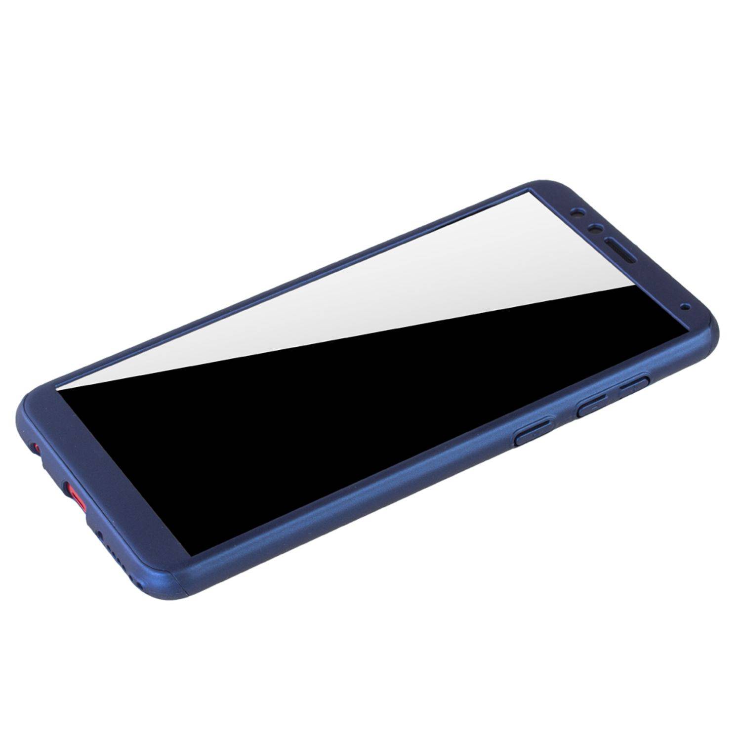 Huawei Honor 7X Handyhülle 360 Grad Schutz Full Cover Blau