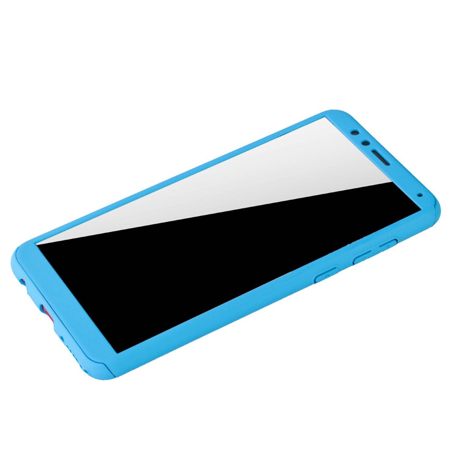 Huawei Honor 7X Handyhülle 360 Grad Schutz Full Cover Blau