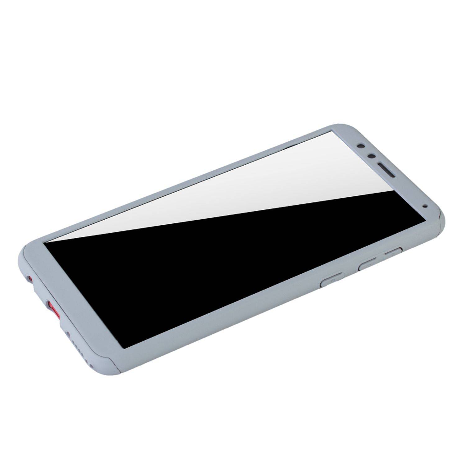 Huawei Honor 7X Handyhülle 360 Grad Schutz Full Cover Grau