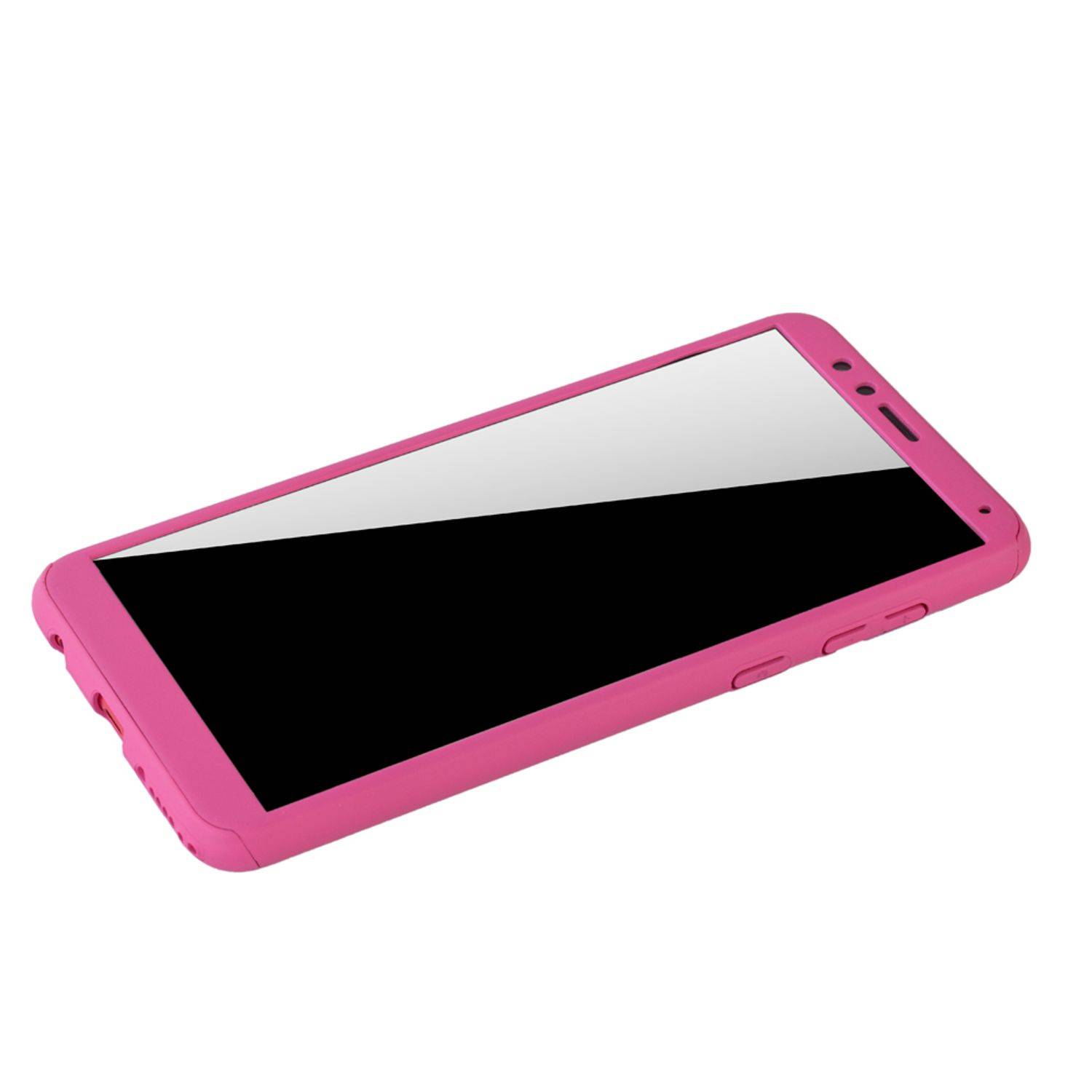 Huawei Honor 7X Handyhülle 360 Grad Schutz Full Cover Rosa