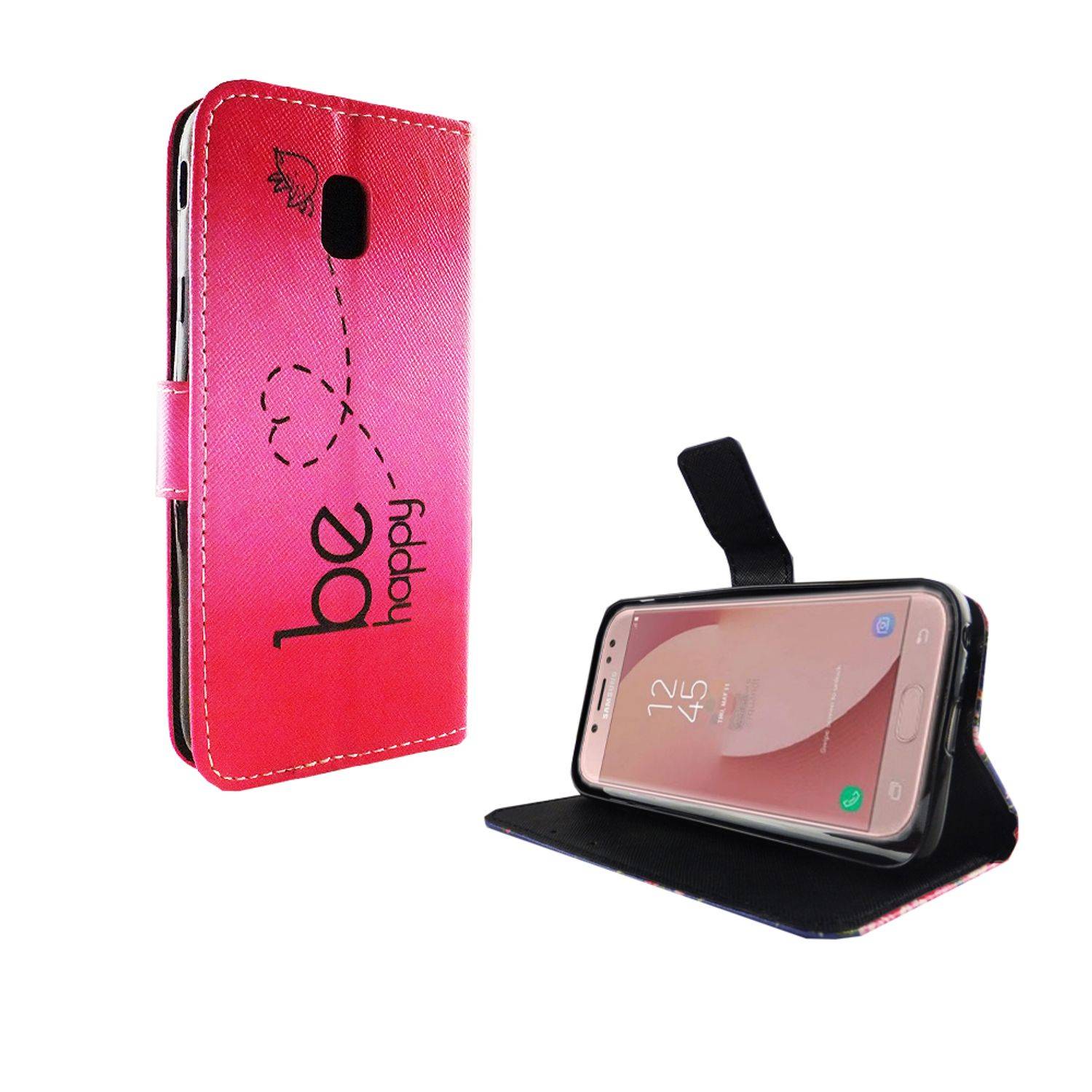 Samsung Galaxy J5 (2017) Handyhülle Bookcover Rosa