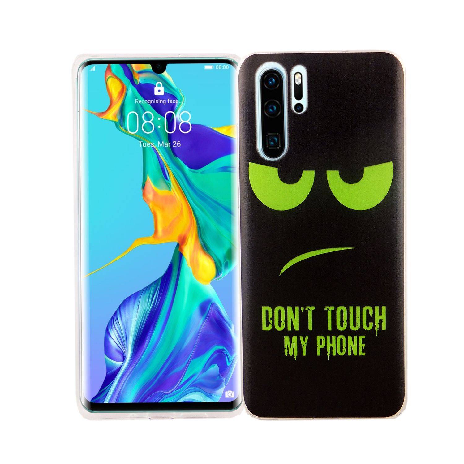 Huawei P30 Pro New Edition Handyhülle Bumper Backcover Schwarz