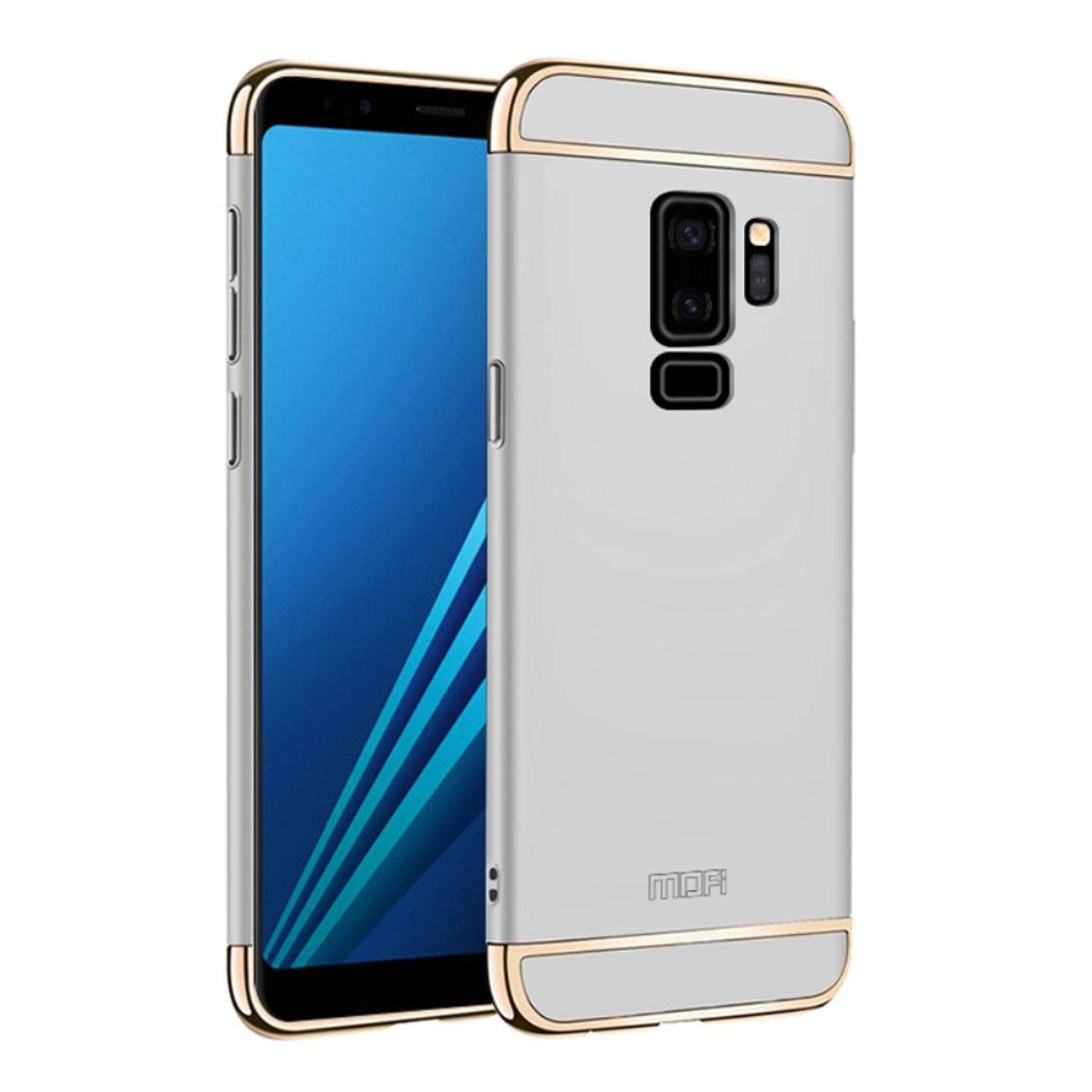 Samsung Galaxy S9 Handyhülle Backcover Silber