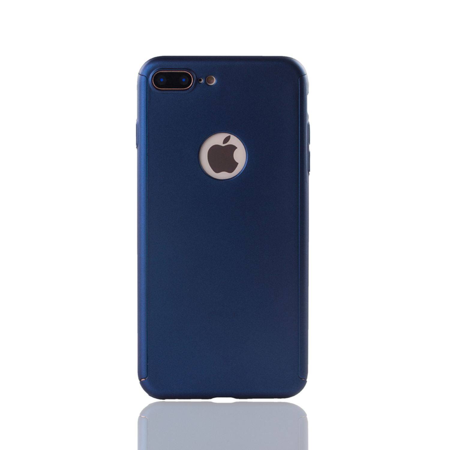 Apple iPhone 8 Plus Handyhülle 360 Grad Schutz Full Cover Blau