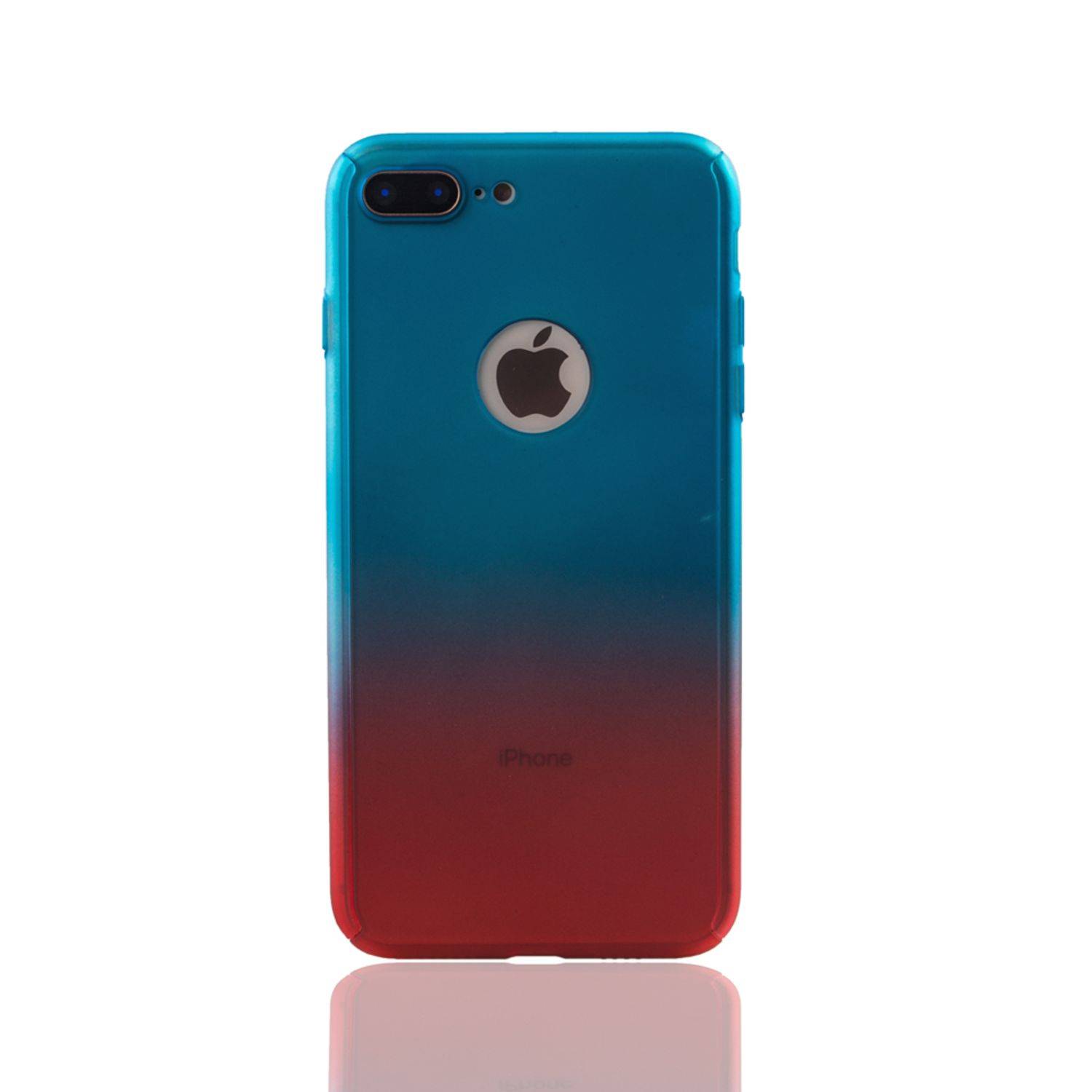 Apple iPhone 8 Plus Handyhülle 360 Grad Schutz Full Cover Mehrfarbig