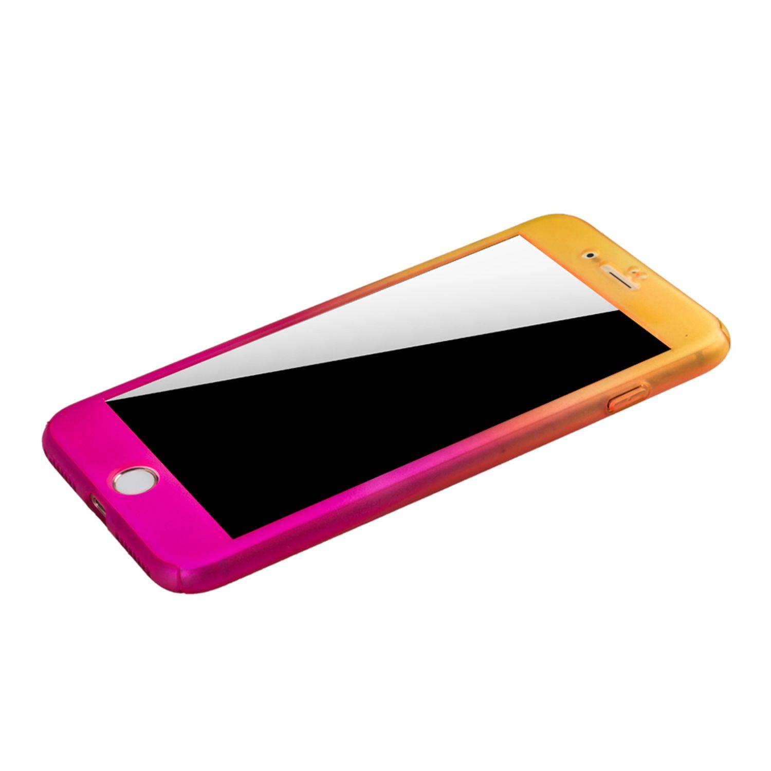 Apple iPhone 8 Plus Handyhülle 360 Grad Schutz Full Cover Mehrfarbig