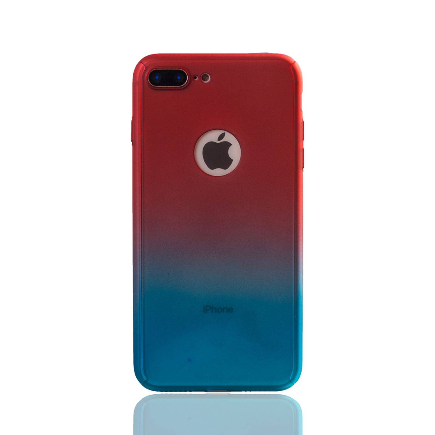 Apple iPhone 8 Plus Handyhülle 360 Grad Schutz Full Cover Mehrfarbig