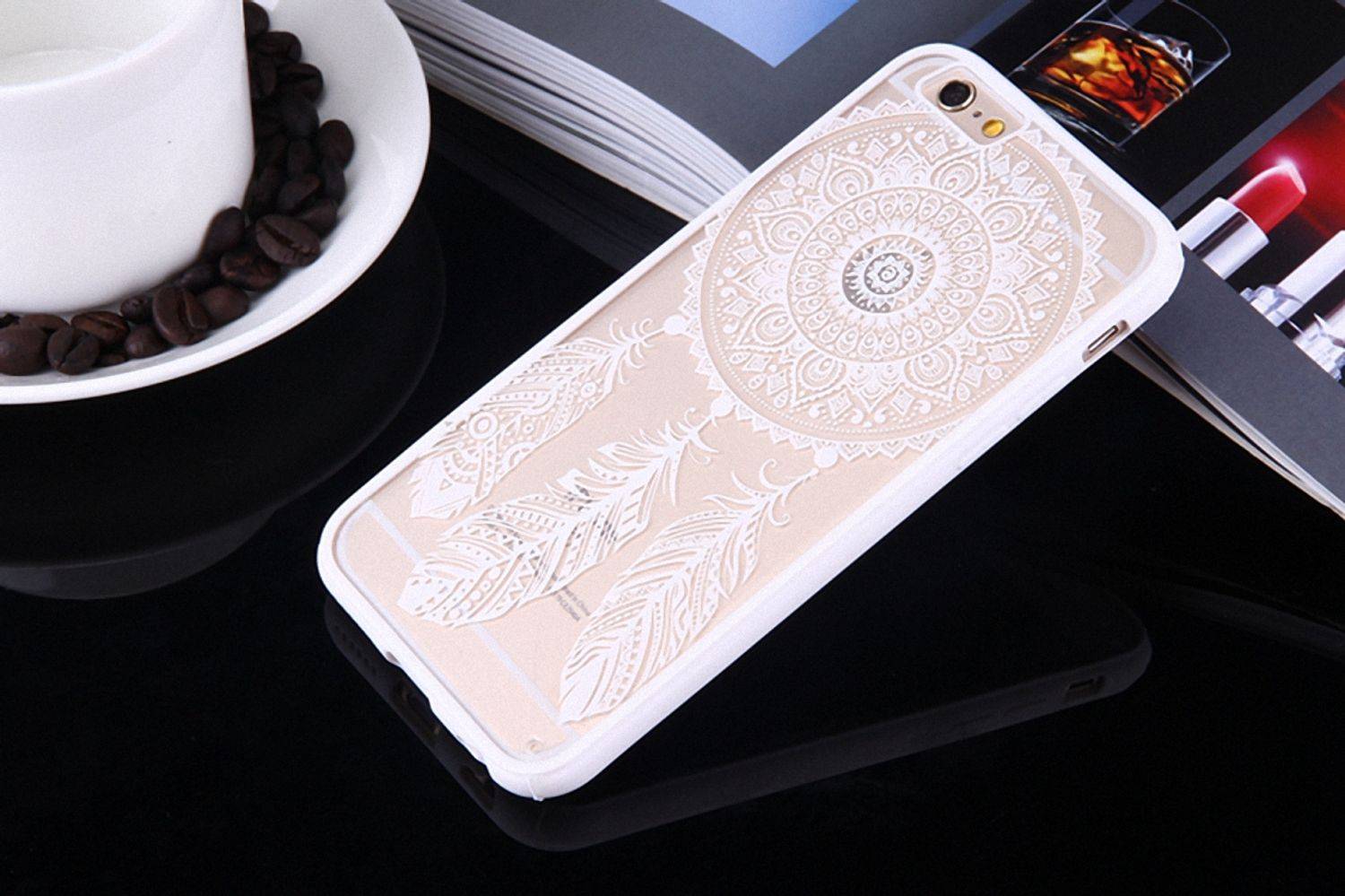 Huawei P9 Handyhülle Backcover Weiß