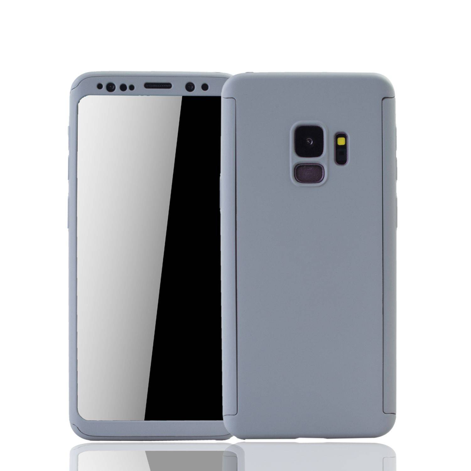Samsung Galaxy S9 Handyhülle 360 Grad Schutz Full Cover Grau