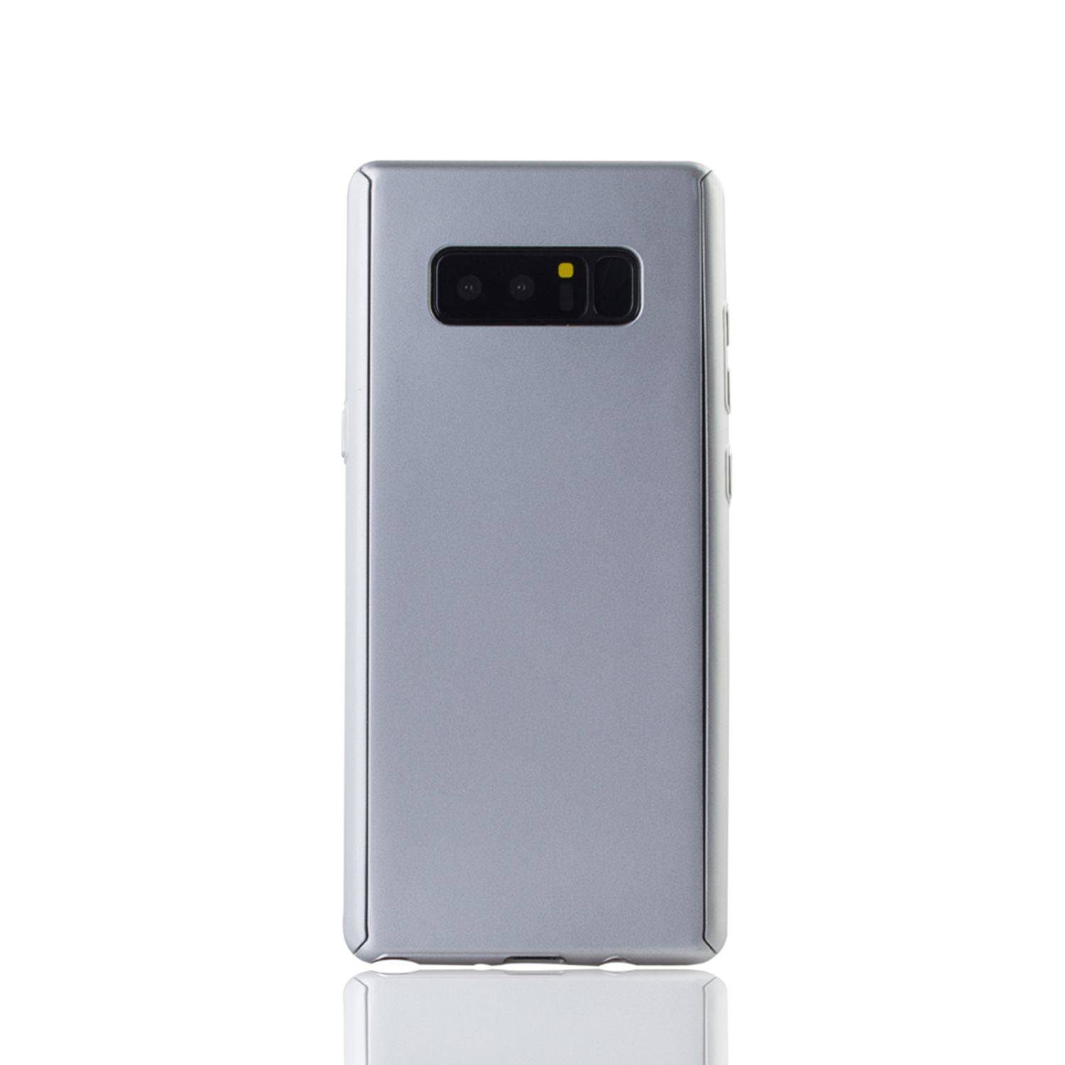 Samsung Galaxy Note 8 Handyhülle 360 Grad Schutz Full Cover Silber
