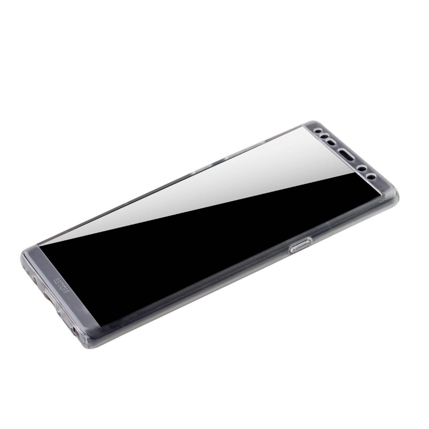 Samsung Galaxy Note 8 Handyhülle 360 Grad Schutz Full Cover Transparent