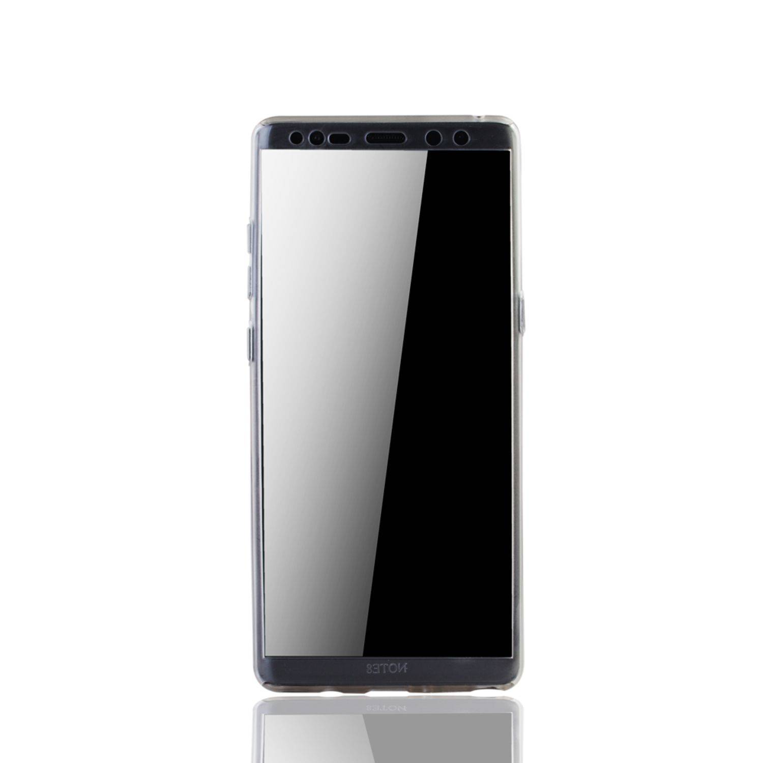 Samsung Galaxy Note 8 Handyhülle 360 Grad Schutz Full Cover Transparent
