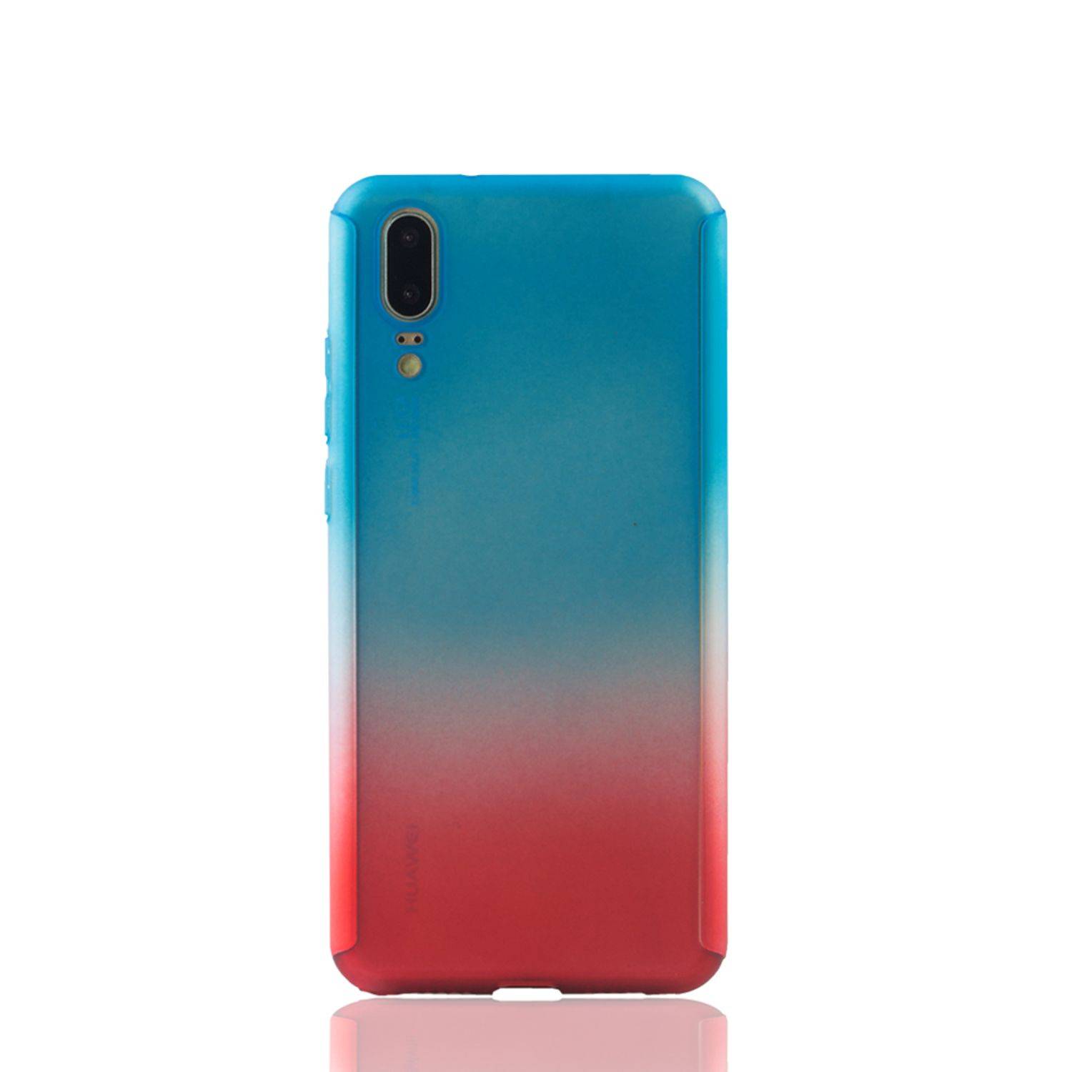 Huawei P20 Handyhülle 360 Grad Schutz Full Cover Mehrfarbig