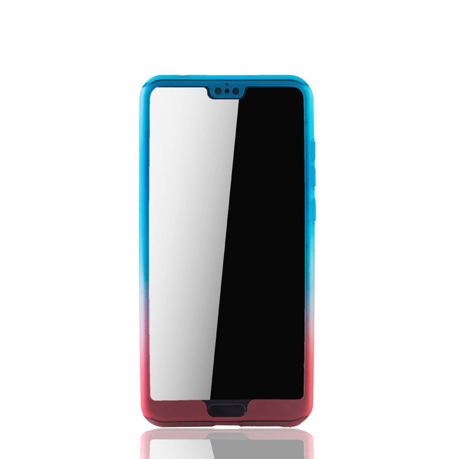 Huawei P20 Handyhülle 360 Grad Schutz Full Cover Mehrfarbig