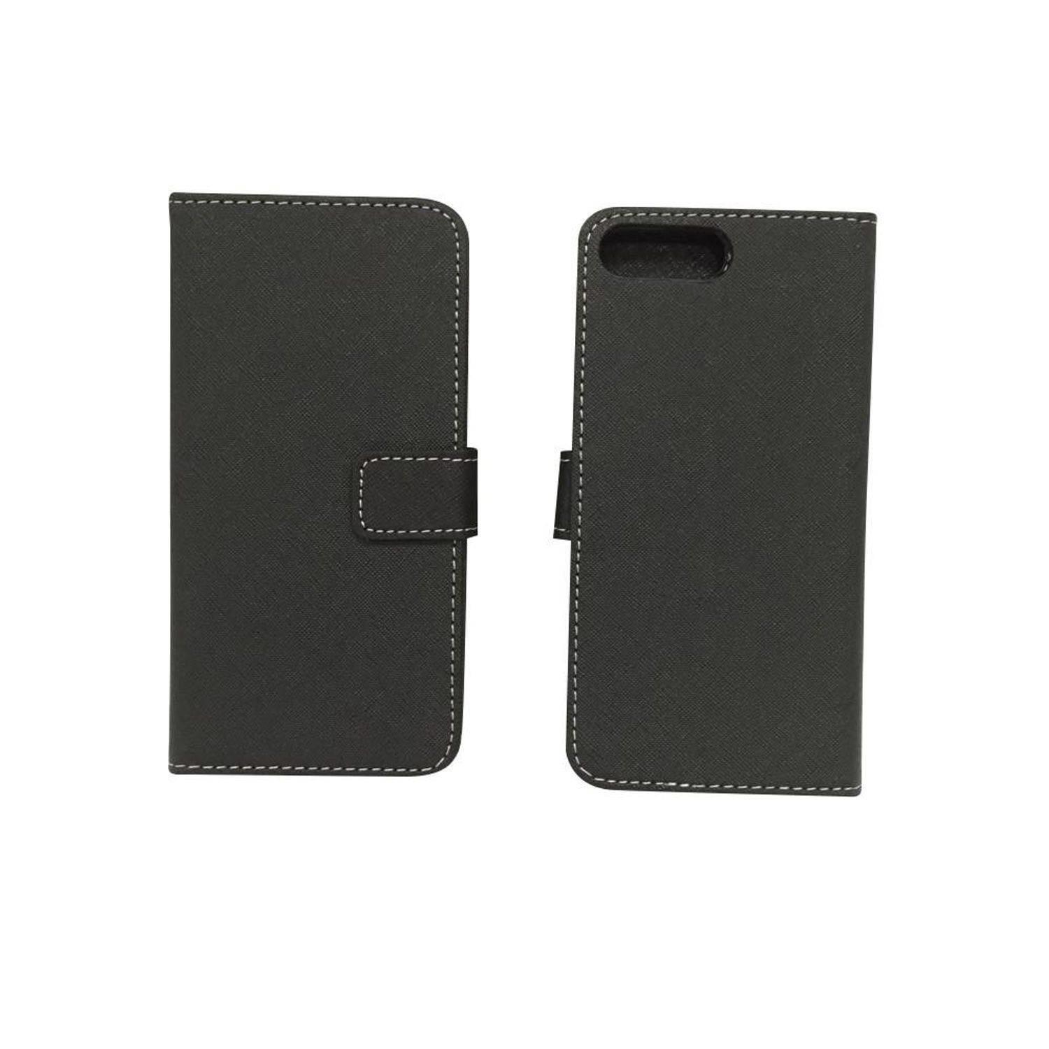 Apple iPhone 8 Plus Handyhülle Bookcover Schwarz