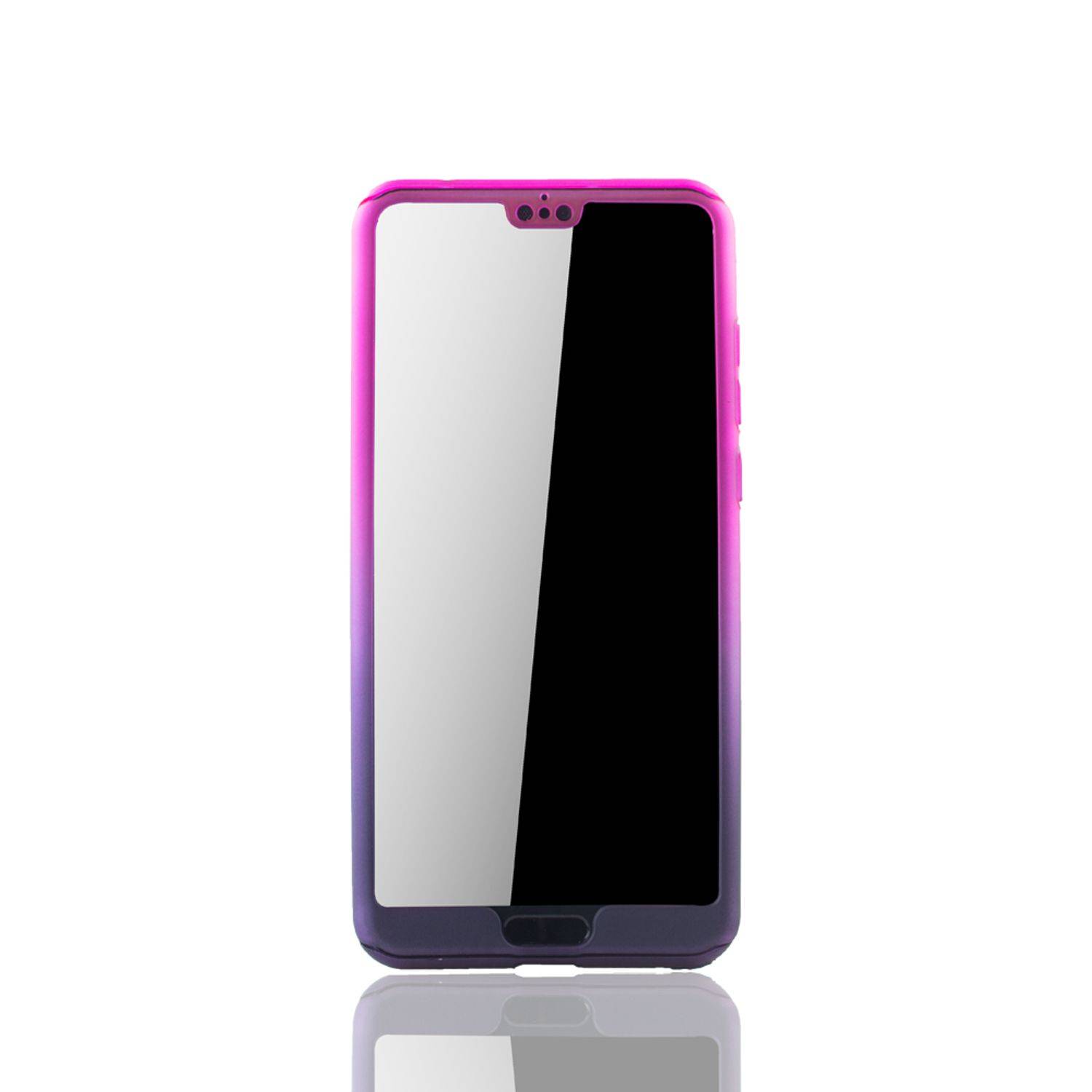 Huawei P20 Handyhülle 360 Grad Schutz Full Cover Mehrfarbig