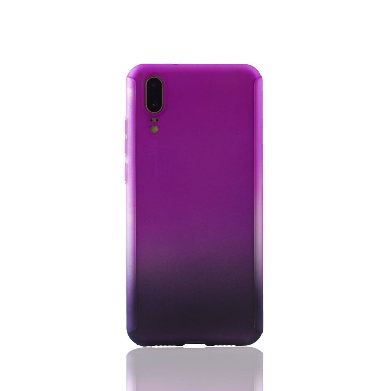 Huawei P20 Handyhülle 360 Grad Schutz Full Cover Mehrfarbig