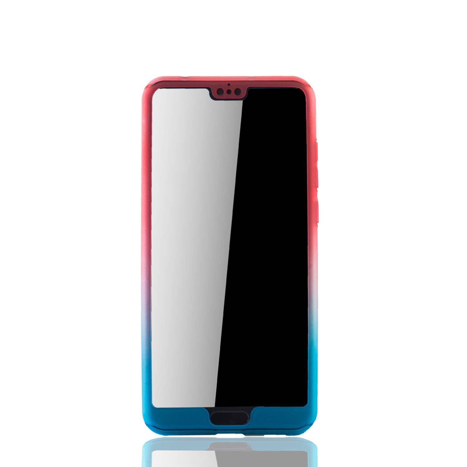 Huawei P20 Handyhülle 360 Grad Schutz Full Cover Mehrfarbig