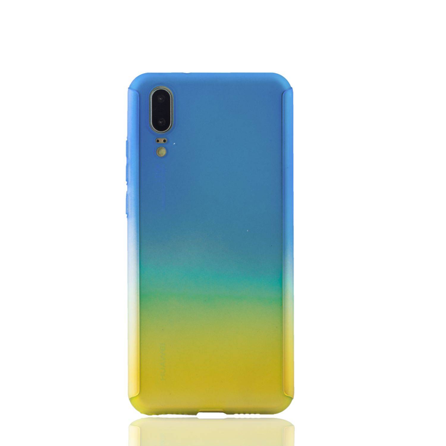 Huawei P20 Handyhülle 360 Grad Schutz Full Cover Mehrfarbig