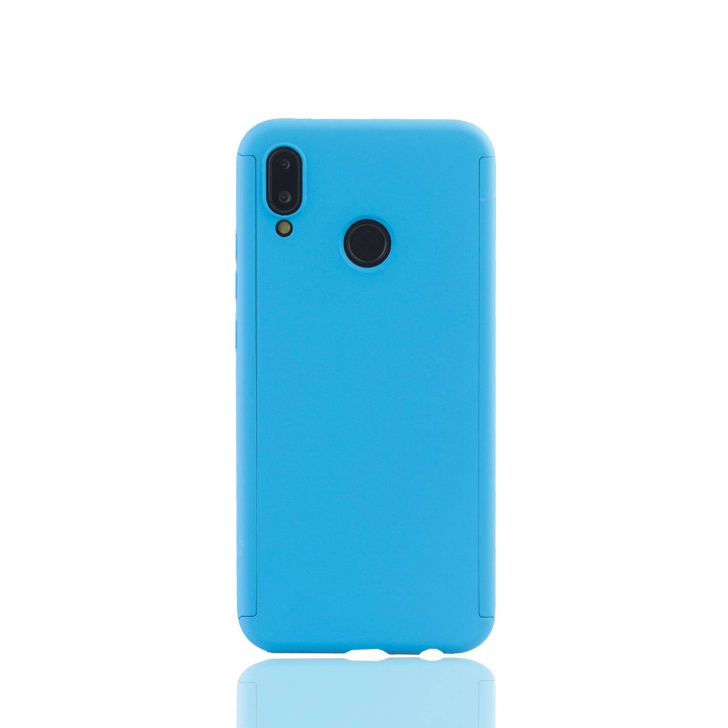 Huawei P20 Lite Handyhülle 360 Grad Schutz Full Cover Blau