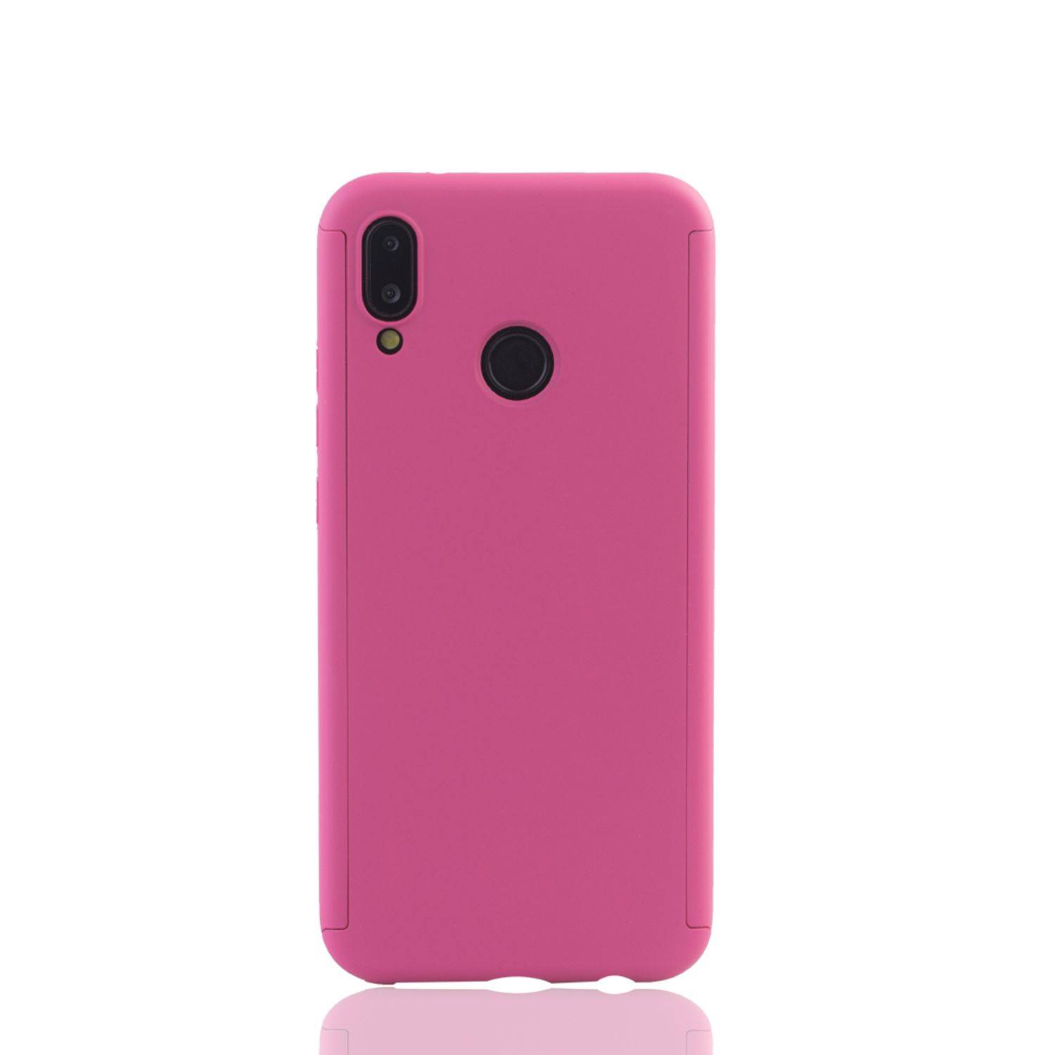 Huawei P20 Lite Handyhülle 360 Grad Schutz Full Cover Rosa